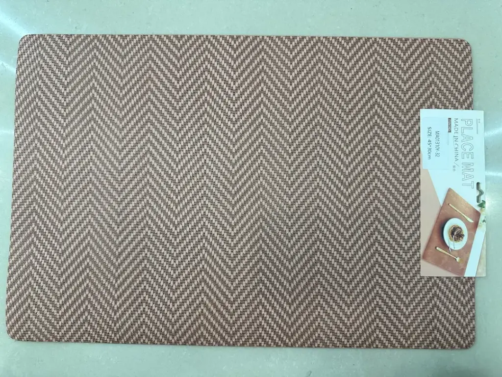 ON-5606 – Rectangular PVC Placemat (Chevron Brown)