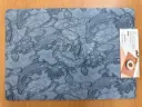 ON-5609 – Rectangular PVC Placemat (Blue Koi & Lotus Pattern)