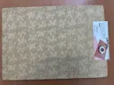 ON-5610 – Rectangular PVC Placemat (Beige Floral Vine Pattern)