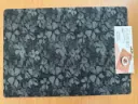 ON-5612 – Rectangular PVC Placemat (Black Clover Floral Pattern)
