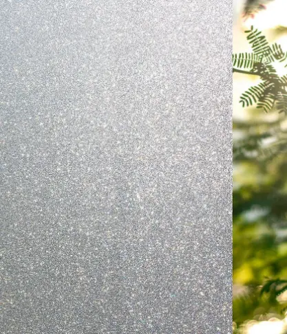  HS-5603- Sparkle Frosted Embossed Static Cling Window Film 