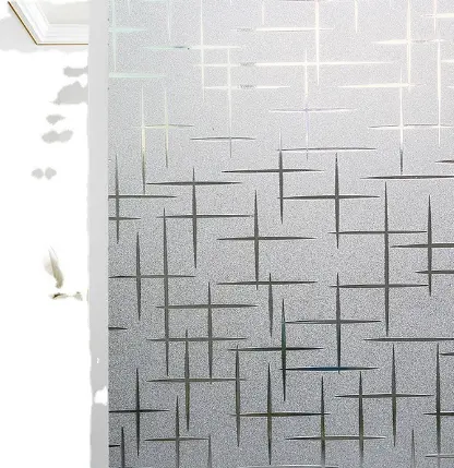 HS-5606 Star Cross Embossed Static Cling Window Film
