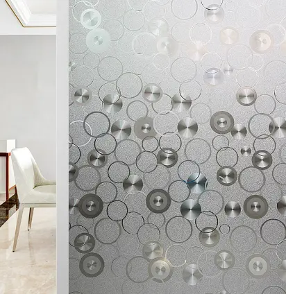 HS-5613 Small Circles Embossed Static Cling Window Film