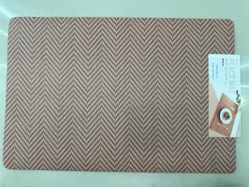 ON-5606 – Rectangular PVC Placemat (Chevron Brown)